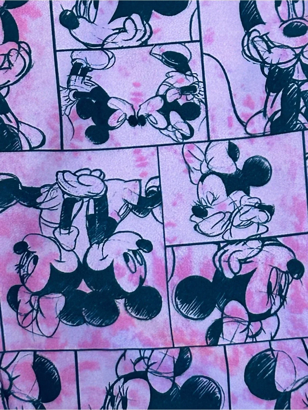 Disney Junior Leggings Size 6 Minnie Mouse Red Bow Print Stretch  Yoga Pants